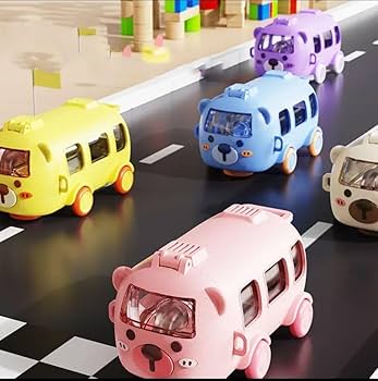 Imported 500ml Cute Bus Water Bottle With Straw Cute Water Bottle For School Kids Portable Cartoon Bus Water Bottle For Kids Gifts School Kids Cute Water Bottle