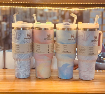 40oz Stainless Steel Marble Stanley Tumbler