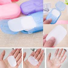 Travel Pocket Soap Sheets – 20 Sheets Per Case – Portable Hand Wash Paper Soap for Travel, Office, Camping & School – Compact, Lightweight & Hygienic – Multi-Color Set