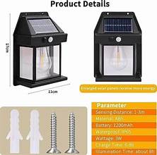 Solar Charge Motion Sensor Solar Waterproof wall lamp