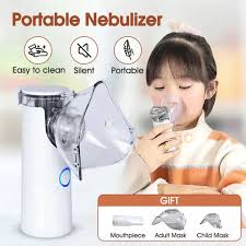 Mini Mesh Nebulizer Machine For Adults & Kids - Portable Nebulizer - Soundless Nebulizer for Effective Treatment- Compressor Nebulizer - Easy for travel - flu - USB powered - Affordable - Mini Inhaler Machine