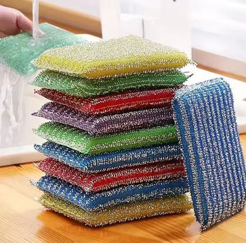 Kitchen Dish Wash Sponge Cleaning Brush Sponge Scouring Pad Pack of 4 piece