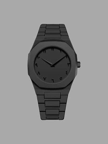 Aura Black Fiber Strap Watch