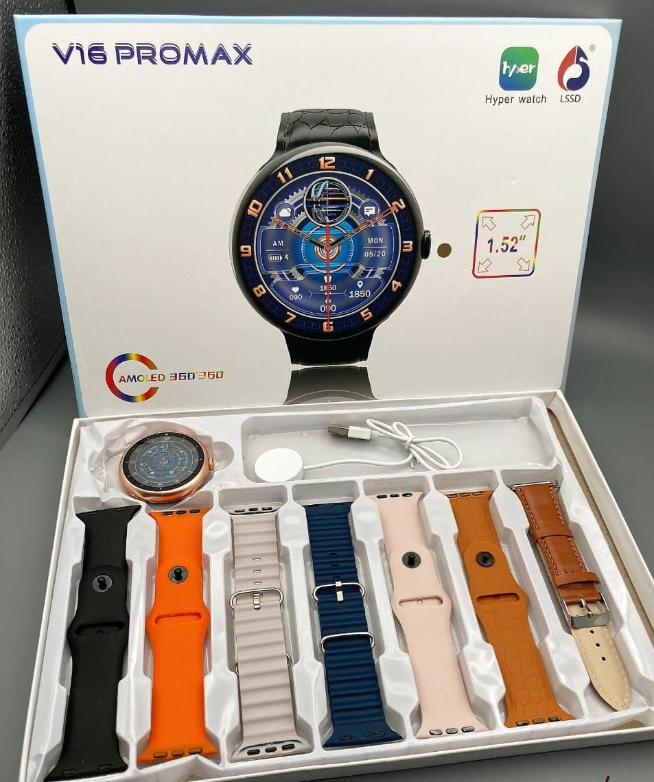 V16 Pro max Round Smart Watch