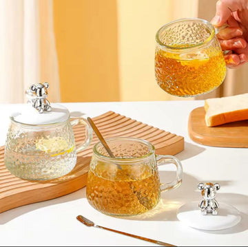 Glass Cup With Spoon