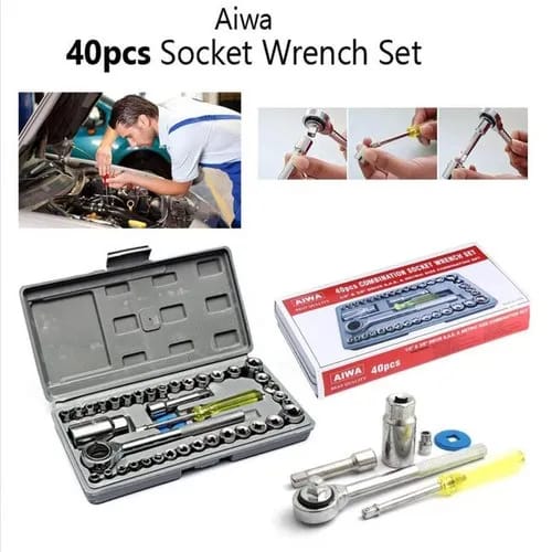 40pcs Aiwa Tools Socket Wrench Set