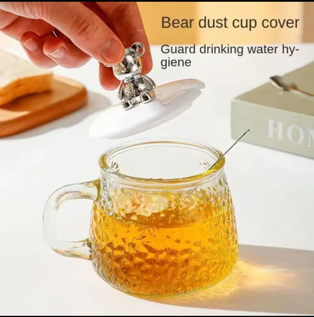Glass Cup With Spoon